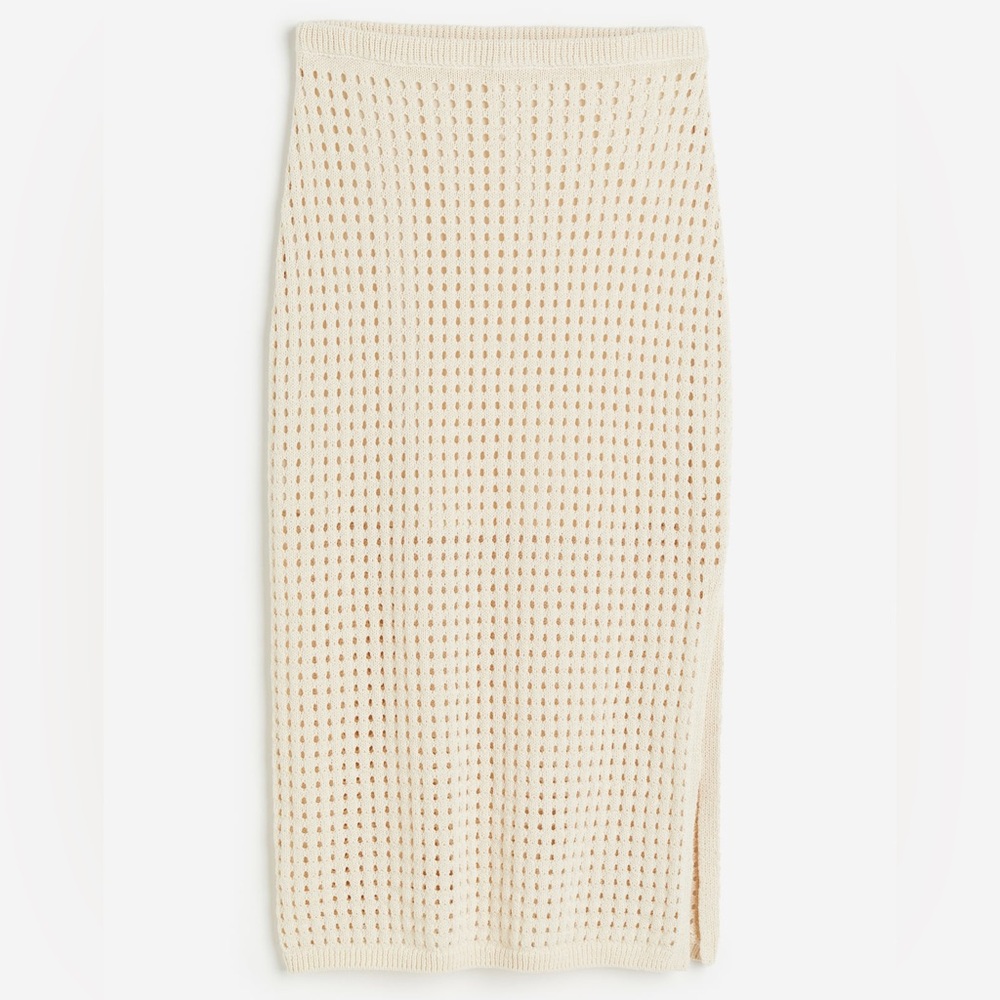 H&M POINTELLE-KNIT SKIRT